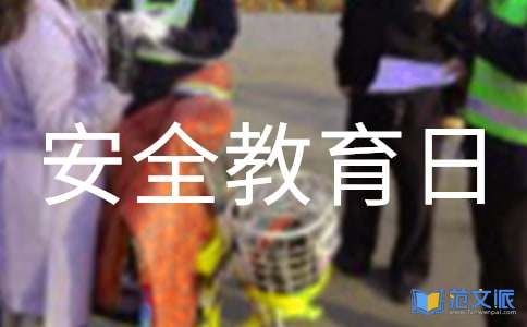 安全教育日活动总结